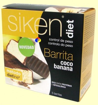 Barrita de Coco y Banana - Siken Diet - 5 barritas