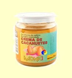 Crema de cacahuetes Bio - Monki - 330 gramos