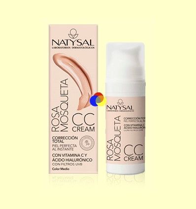 Rosa Mosqueta CC Cream - Color medio - Natysal - 50 ml