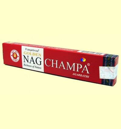 Incienso Golden Nag Champa - Vijayshree - 15 gramos
