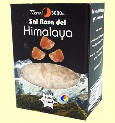 Sal Rosa del Himalaya Gruesa para Alimentación - Tierra 3000 - 1 kg