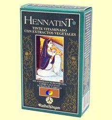 Tinte Hennatint Castaño Medio Ceniza - Radhe Shyam - 60 + 60 ml