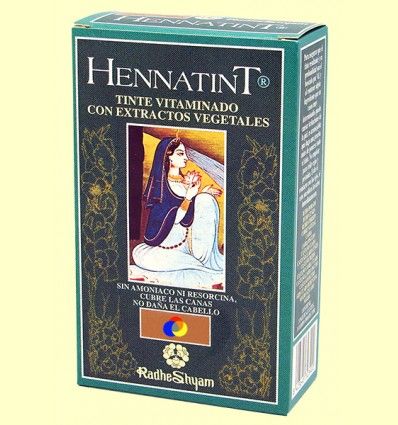 Tinte Hennatint Caoba Oscuro - Radhe Shyam - 60 + 60 ml