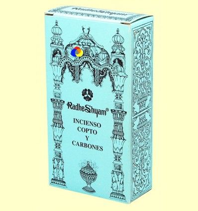 Incienso Copto y Carbones - Radhe Shyam - 50 g + 10 uds