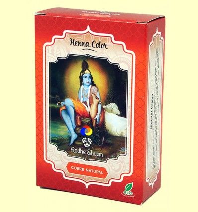 Henna Cobre Natural Polvo - Radhe Shyam - 100 gramos
