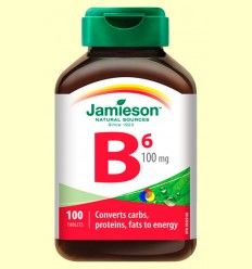 Vitamina B6 (Piridoxina) 100 mg - Jamieson - 100 comprimidos