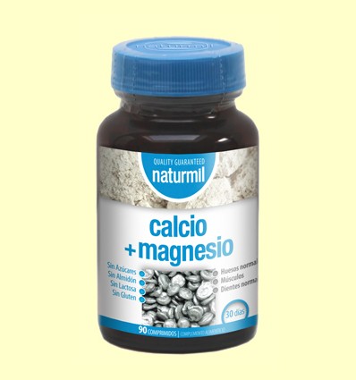 Calcio + Magnesio - Naturmil - 90 comprimidos