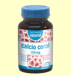 Calcio Coral 450mg - Naturmil - 60 cápsulas