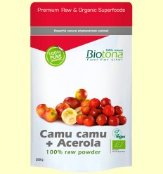 Camu Camu + Acerola en Polvo Bio - Biotona - 200 gramos