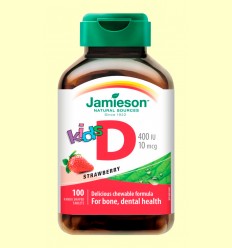 Vitamina D Niños 400 IU/10 mcg - Jamieson - 100 tabletas 
