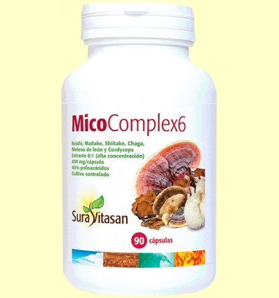 MicoComplex6 400 mg - Sura Vitasan - 90 cápsulas 