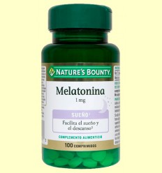 Melatonina 1 mg - Nature's Bounty - 100 cápsulas