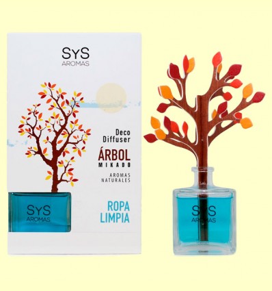 Ambientador Difusor Árbol aroma Ropa Limpia - Laboratorio SyS - 90 ml
