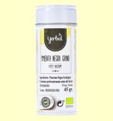 Pimienta Negra Grano Eco - Yerbal - 45 gramos