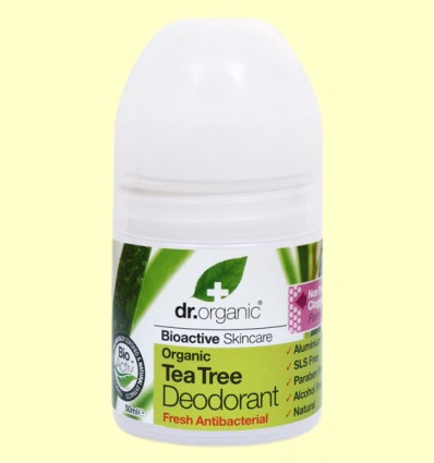 Desodorante de Árbol del Té Bio - Dr.Organic - 50 ml