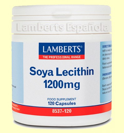 Lecitina de soja - Lamberts - 1.200 mg 120 cápsulas 