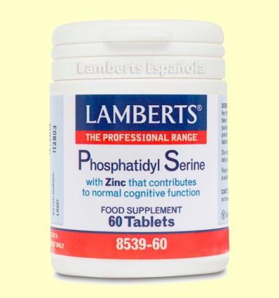 Fosfatidil Serina y Zinc - Lamberts - 60 tabletas