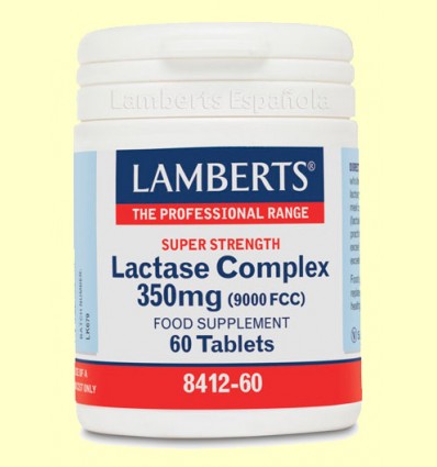 Complejo Lactasa 350 mg - Lamberts - 60 tabletas