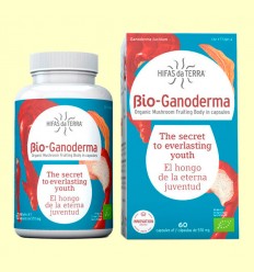 Bio Ganoderma - Reishi y Vitamina D - Hifas da Terra - 60 cápsulas