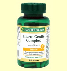Hierro Gentle Complex - Nature's Bounty - 100 cápsulas