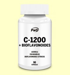 Vitamina C-1200 + Bioflavonoides - PWD - 90 cápsulas