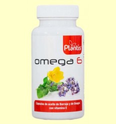 Omega 6 - Aceite de Onagra y Borraja con Vitamina E - Plantis - 100 cápsulas