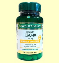 Q-Sorb CoQ-10 100 mg - Nature's Bounty - 30 cápsulas