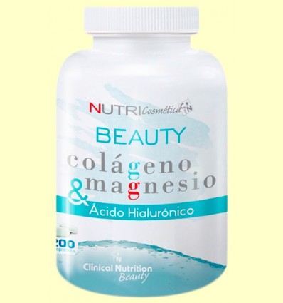 Beauty Colágeno y Magnesio - Ácido Hialurónico - Clinical Nutrition - 200 comprimidos