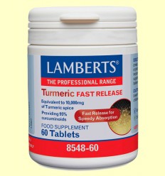 Cúrcuma de Liberación Rápida - Lamberts - 60 tabletas