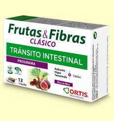 Frutas y Fibras Clásico - Transito Intestinal - Ortis - 12 cubos masticables
