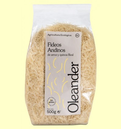 Fideos Andinos de Arroz y Quinoa Real - Oleander - 500 gramos