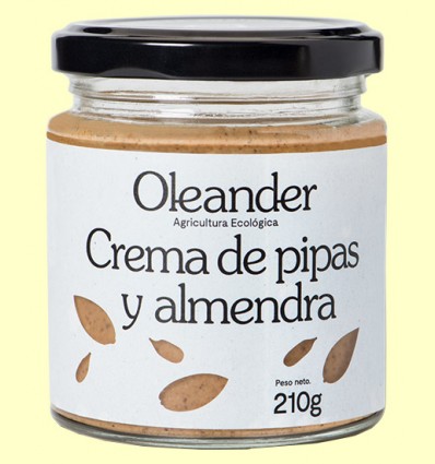 Crema de Pipas y Almendras Bio - Oleander - 210 gramos