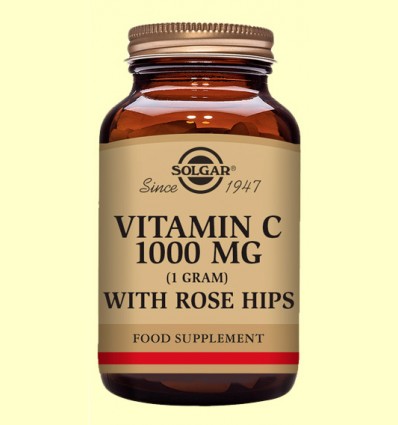 Rose Hips C 1000 mg - Vitamina C - Solgar - 100 comprimidos