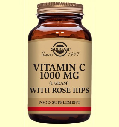 Vitamina C Rose Hips C 1000 mg - Solgar - 250 comprimidos