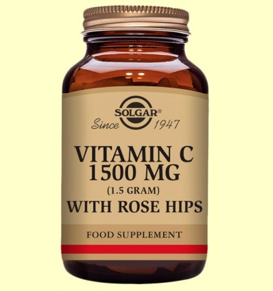 Rose Hips C 1500 mg - Vitamina C - Solgar - 180 comprimidos 