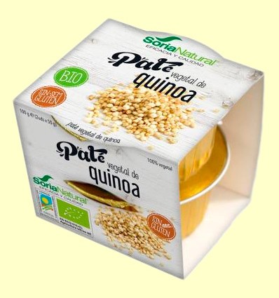 Paté Vegetal de Quinoa Bio - Soria Natural - 100 gramos