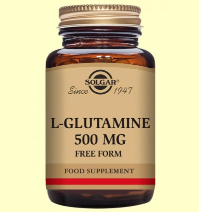 L-Glutamina 500 mg - Aminoácidos - Solgar - 50 cápsulas