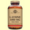 L-Lisina 1000 mg - Aminoácidos - Solgar - 250 comprimidos