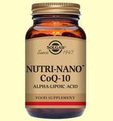 Nutri Nano Coenzima Co Q-10 con Ácido alfa lipoico - Solgar - 60 cápsulas