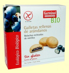 Galletas con Crema de Arándanos - Germinal - 200 gramos