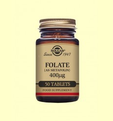 Folato Metafolin® 400 µg - Solgar - 50 cápsulas
