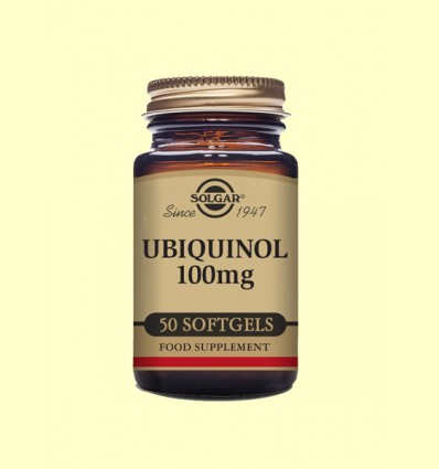 Ubiquinol 100 mg - Coenzima Q10 - Solgar - 50 cápsulas blandas