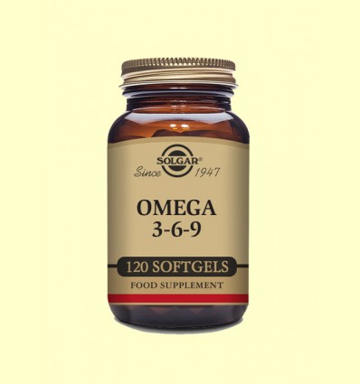 Omega 3-6-9 - Solgar - 120 cápsulas