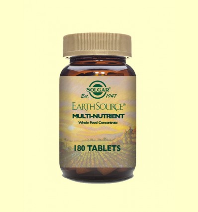 Earth Source - Multinutriente con base nutritiva - Solgar - 180 comprimidos 