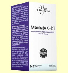 Askorbato K-HdT - Hifas da Terra - 140 comprimidos