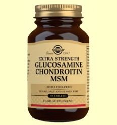 Glucosamina Condroitina MSM - Solgar - 60 comprimidos
