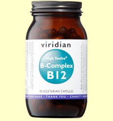 High Twelve Vitamin B12 con B-Complex - Viridian - 90 Cápsulas