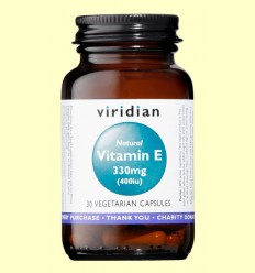 Vitamina E Natural 400iu - Viridian - 30 Cápsulas