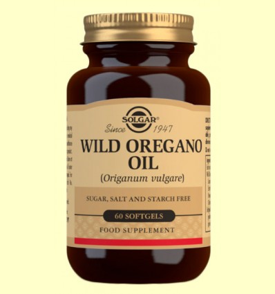 Aceite de Orégano Silvestre (Origanum Vulgare) - Solgar - 60 cápsulas blandas
