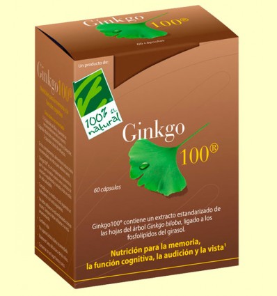 Ginkgo 100 - Memoria - 100% Natural - 60 cápsulas *